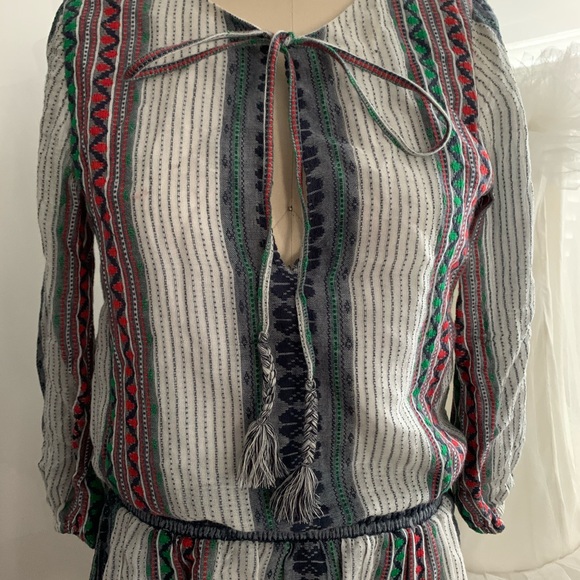 alice + olivia ‘Jolene’ Multi Printed Embroidered Dress Tunic - Picture 10 of 10